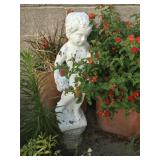 Little Boy White Statue & Stand Little Boy White Statue & Stand