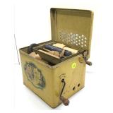 Vintage Tin Music Box. Melody Player Wind Up