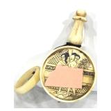 Asian Erotic Scene Snuff Jar made out of Bone.