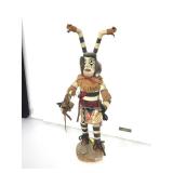 15.5 in H Clown Kachina. Artist Signed