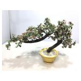 Jadeite Bonsai Tree. 15in H