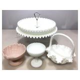 Fenton Hobnail Milkglass and more.