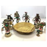 Assorted Kachinas 8-9in H