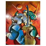 David Schluss LE Signed Serigraph. Crimson Sunset