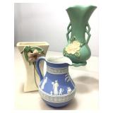 Weller, McCoy and Wedgewood Pottery Pieces