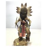 17in H Owl Kachina, Artist Signed
