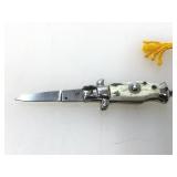 Keychain 3in. Pic Lock Inox Italian Stiletto