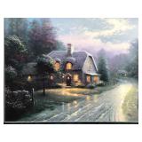 Signed Thomas Kinkade  LE Moonlight Lane I. Pen