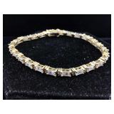 Sterling and Gemstone Bracelet