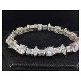 Sterling and Gemstone Bracelet