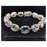 Sterling and Gemstone Bracelet