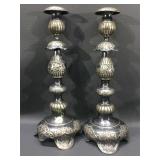 Sterling Silver Candle sticks 866g