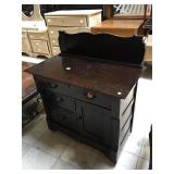 Vintage wood Washstand, approx 2.5 ft long