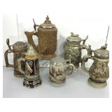 Assorted steins. See pictures.