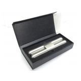 NIB Adoni Stainless Cigar travel tube in cedar