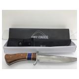 New Rocky Mountain Knife w/sheath, approx 12