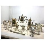 Silver-plated tea set