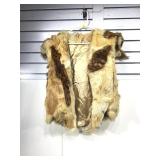Rabbit pelt vest size S. Made In Hong Kong.