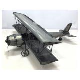 Metal Biplane, back leg needs to be repaired,