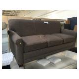 Brown couch, approx 6 ft long