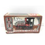 Texaco Tanker die cast bank with key in box.