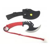 Zombie Killer knife ax tool with sheath.