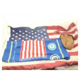 Flag, blanket and more.