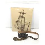 John Wayne print, belt and more.