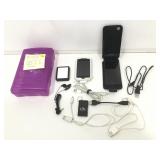 Iphone 3 and 5. Both power on. With charging