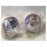 Painted St. Louis cardinals baseballs