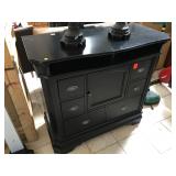 Wood entertainment center, approx 3.5 ft long