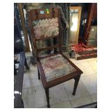 Vintage chair w/studded accents