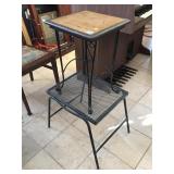 Pair of metal side tables
