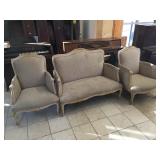 Vintage Matching set of Accent chairs and love