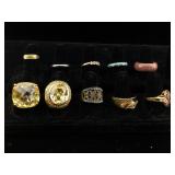 Lot of costume rings