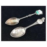 Two sterling spoons