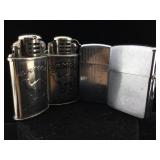 Lot of vintage lighters, Camel tranches and Zippo