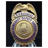 Vintage obsolete honorary sheriff badge