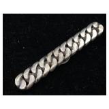 Sterling clip with chain design. 2 in long