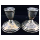 Two sterling weighted candlestick