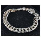 Sterling chain bracelet. 7 in, 17.4 g