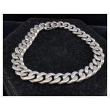 Sterling chain bracelet. 7 in, 22.9 g