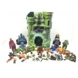 Vintage he-man figures and more. Toys.