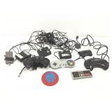 Sega genesis controllers and more.