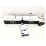 Two iPhone ipod dock radio alarm clocks and more.