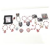 Bracelets, keychains and more. Ohio state. Red.