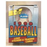 1990 fleer baseball sealed box