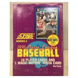 1991 score baseball box