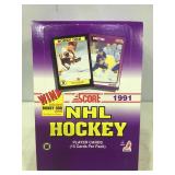 1991 score hockey box