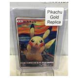 Pokemon gold metal card Pikachu
